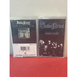 Lot Of 2 Judas Priest Cassette Tapes - Sin After Sin and Prisoners of Pain